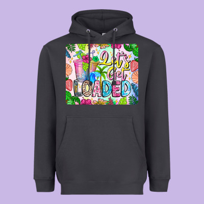 Lets Get Loaded Mouse Pad Heavyweight Hoodie Designed By Cowhidedigitalart