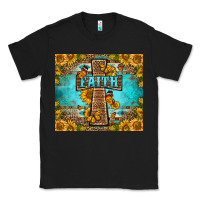 Black Western Faith Cross Butterfly Classic Tee - LillyAllenDesigns