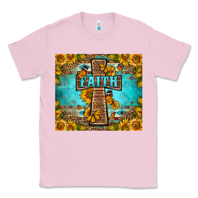 Western Faith Cross Butterfly Classic Tee by LillyAllenDesigns | Teevron