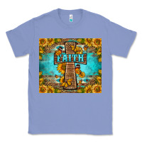 Colony Blue Western Faith Cross Butterfly Classic Tee - LillyAllenDesigns
