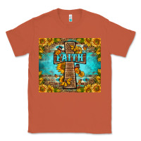 Copper Western Faith Cross Butterfly Classic Tee - LillyAllenDesigns