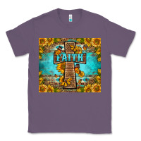 Lavender Western Faith Cross Butterfly Classic Tee - LillyAllenDesigns