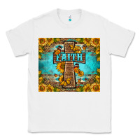White Western Faith Cross Butterfly Classic Tee - LillyAllenDesigns
