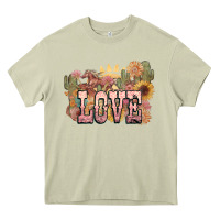 Mossy love horse western floral Heavy Core Tee - NancyCooperArtShop