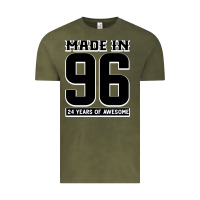 Vintage Olive Made In 96 24 Years Of Awesome Vintage Tee - Bettercallsaul
