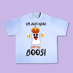 I'm Just Here For The Boos Urban Heavy Tee Designed By Bettercallsaul