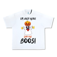 White I'm Just Here For The Boos Urban Heavy Tee - Bettercallsaul