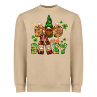 Mushroom St. Patrick's Bad and boozy with gnome Heavyweight Sweatshirt - HowdyJamesFarm