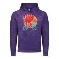 Cloud Purple Cycling octopus Vintage Hoodie - Bettercallsaul