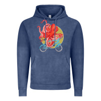Cycling Octopus Vintage Hoodie | Teevron