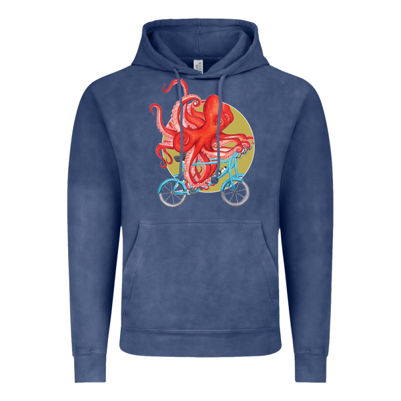Cycling Octopus Vintage Hoodie by Bettercallsaul | Teevron