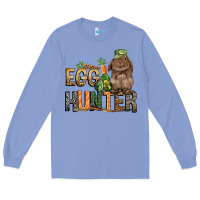 Egg Hunter With Rabbit Easter Day Long Sleeve Tee | Teevron