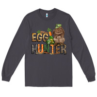 Smoke Egg hunter with rabbit Easter Day Long Sleeve Tee - HowdyJamesFarm