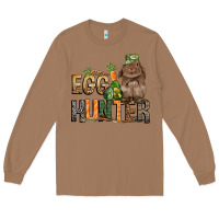 Toasted Coconut Egg hunter with rabbit Easter Day Long Sleeve Tee - HowdyJamesFarm