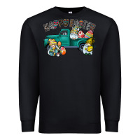 Black Happy Easter truck Premium Sweatshirt - CowhideDigitalArt