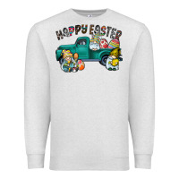 Oatmeal Heather Happy Easter truck Premium Sweatshirt - CowhideDigitalArt
