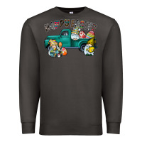 Smoke Happy Easter truck Premium Sweatshirt - CowhideDigitalArt