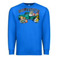 True Royal Happy Easter truck Premium Sweatshirt - CowhideDigitalArt