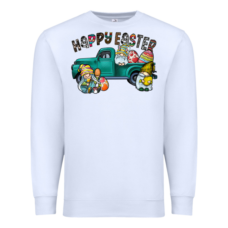 Happy Easter Truck Premium Sweatshirt by CowhideDigitalArt | Teevron