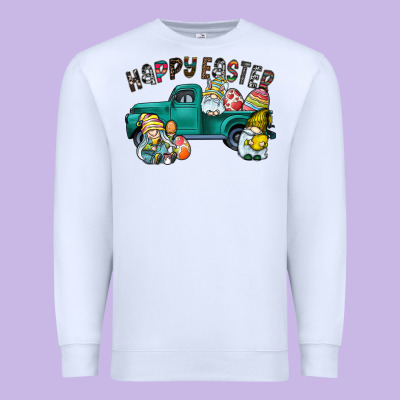 Happy Easter Truck Premium Sweatshirt Designed By Cowhidedigitalart
