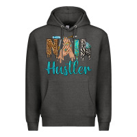 Charcoal Heather nail hustler bbs Premium Hoodie - BundleAndBundleShop