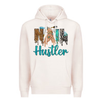 Pale Pink nail hustler bbs Premium Hoodie - BundleAndBundleShop