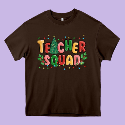 Teacher Squad Heavy Core Tee Designed By Maliassmallbusiness