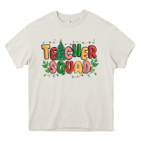 Cream teacher squad Heavy Core Tee - MaliasSmallBusiness