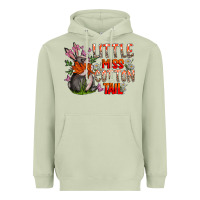 Matcha Little Miss Cotton Tail Heavyweight Hoodie - CowhideDigitalArt