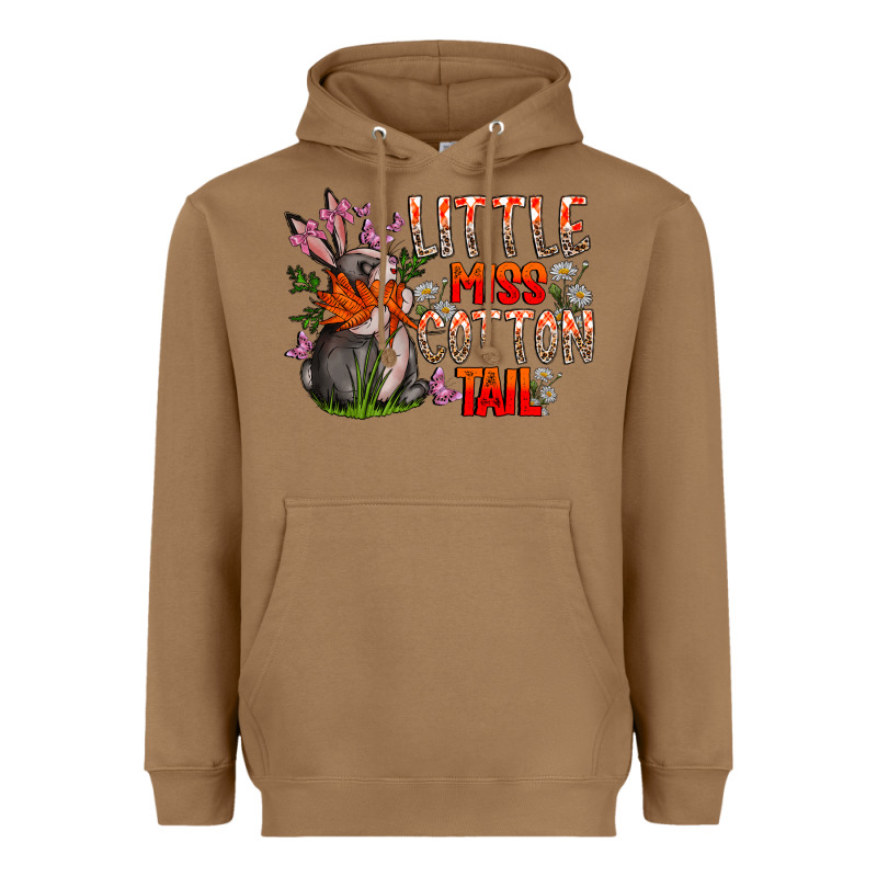 Little Miss Cotton Tail Heavyweight Hoodie by CowhideDigitalArt | Teevron