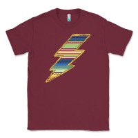 Burgundy Yellow Aztec Patterned Lightning Classic Tee - Bettercallsaul