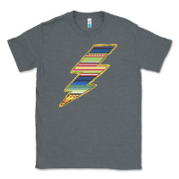 Charcoal Heather Yellow Aztec Patterned Lightning Classic Tee - Bettercallsaul