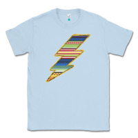 Dusty Blue Yellow Aztec Patterned Lightning Classic Tee - Bettercallsaul