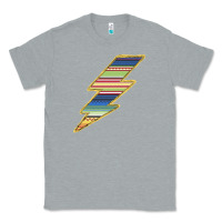Heather Grey Yellow Aztec Patterned Lightning Classic Tee - Bettercallsaul
