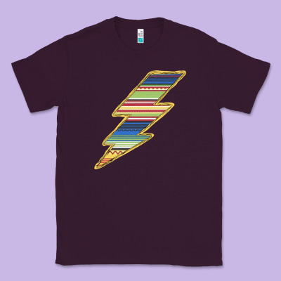 Yellow Aztec Patterned Lightning Classic Tee Designed By Bettercallsaul