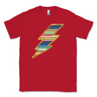 Red Yellow Aztec Patterned Lightning Classic Tee - Bettercallsaul