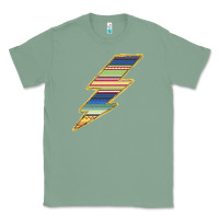 Sage Yellow Aztec Patterned Lightning Classic Tee - Bettercallsaul