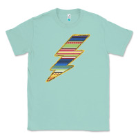 Seafoam Yellow Aztec Patterned Lightning Classic Tee - Bettercallsaul