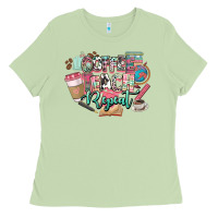 Matcha coffee teach repeat teacher Ladies Tee - NancyCooperArtShop