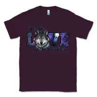 Plum For The Love Of The Wolves Classic Tee - RanaPortraitStore
