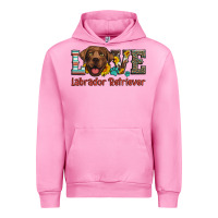 Fuchsia Pink love labrador retriever Urban Hoodie - Artiststas