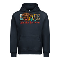 Navy love labrador retriever Urban Hoodie - Artiststas