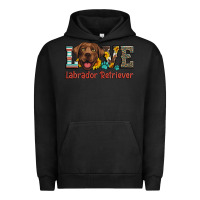 Pigment Black love labrador retriever Urban Hoodie - Artiststas