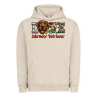 Pigment French Oak love labrador retriever Urban Hoodie - Artiststas