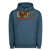 Pigment Midnight Navy love labrador retriever Urban Hoodie - Artiststas
