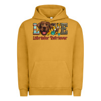 Pigment Peanut Butter love labrador retriever Urban Hoodie - Artiststas