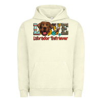 Pigment Pistachio love labrador retriever Urban Hoodie - Artiststas