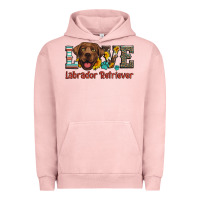 Pigment Salmon love labrador retriever Urban Hoodie - Artiststas