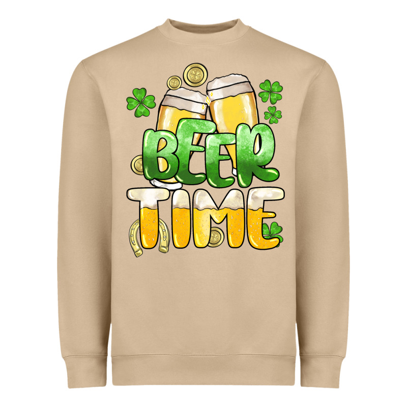 St.patrick's Beer Time Heavyweight Sweatshirt by HowdyJamesFarm | Teevron