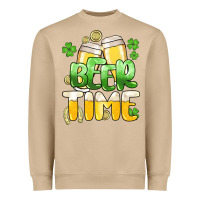 Mushroom St.Patrick's Beer time Heavyweight Sweatshirt - HowdyJamesFarm